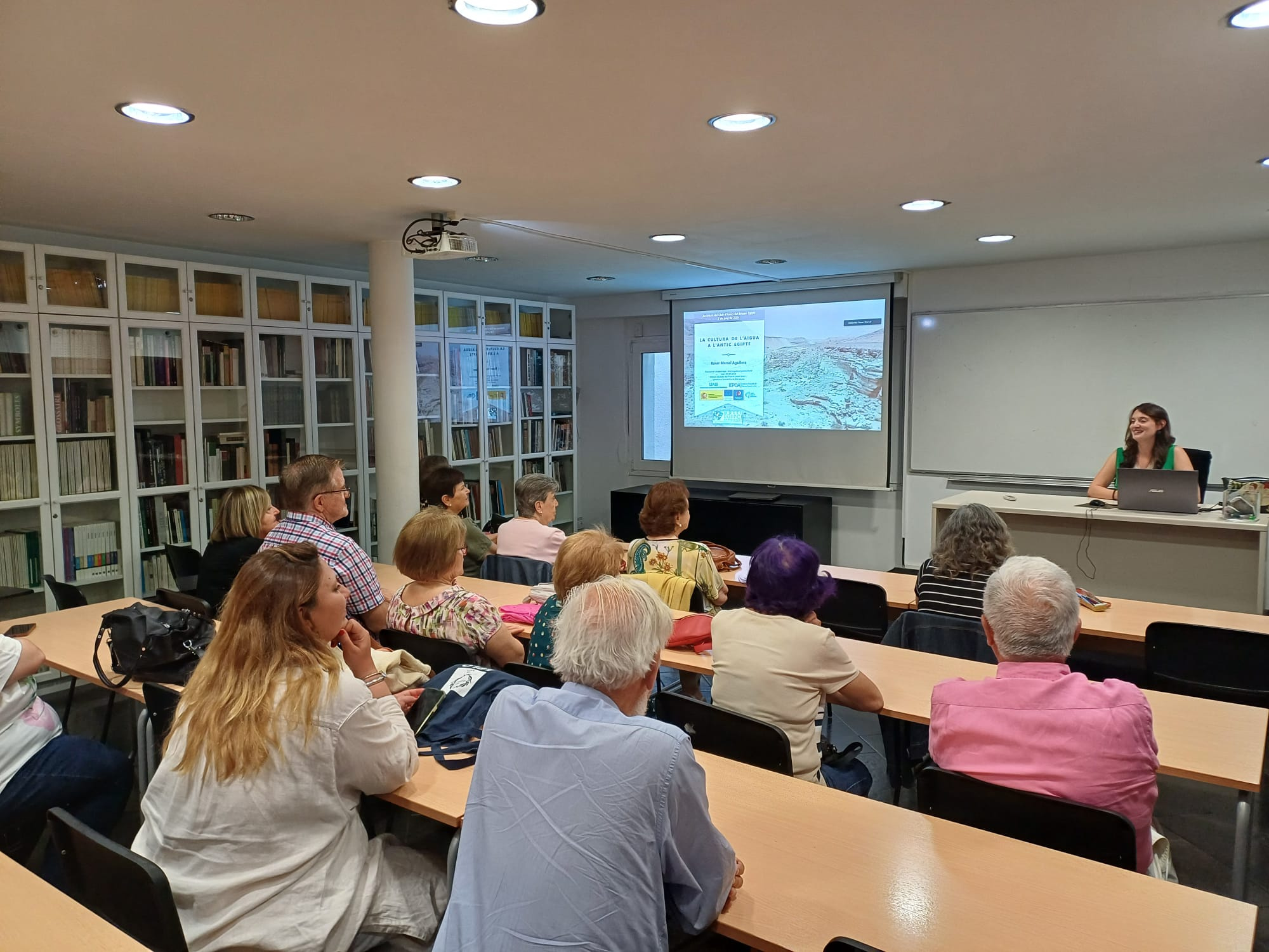Classes a les aules del Museu Egipci de Barcelona