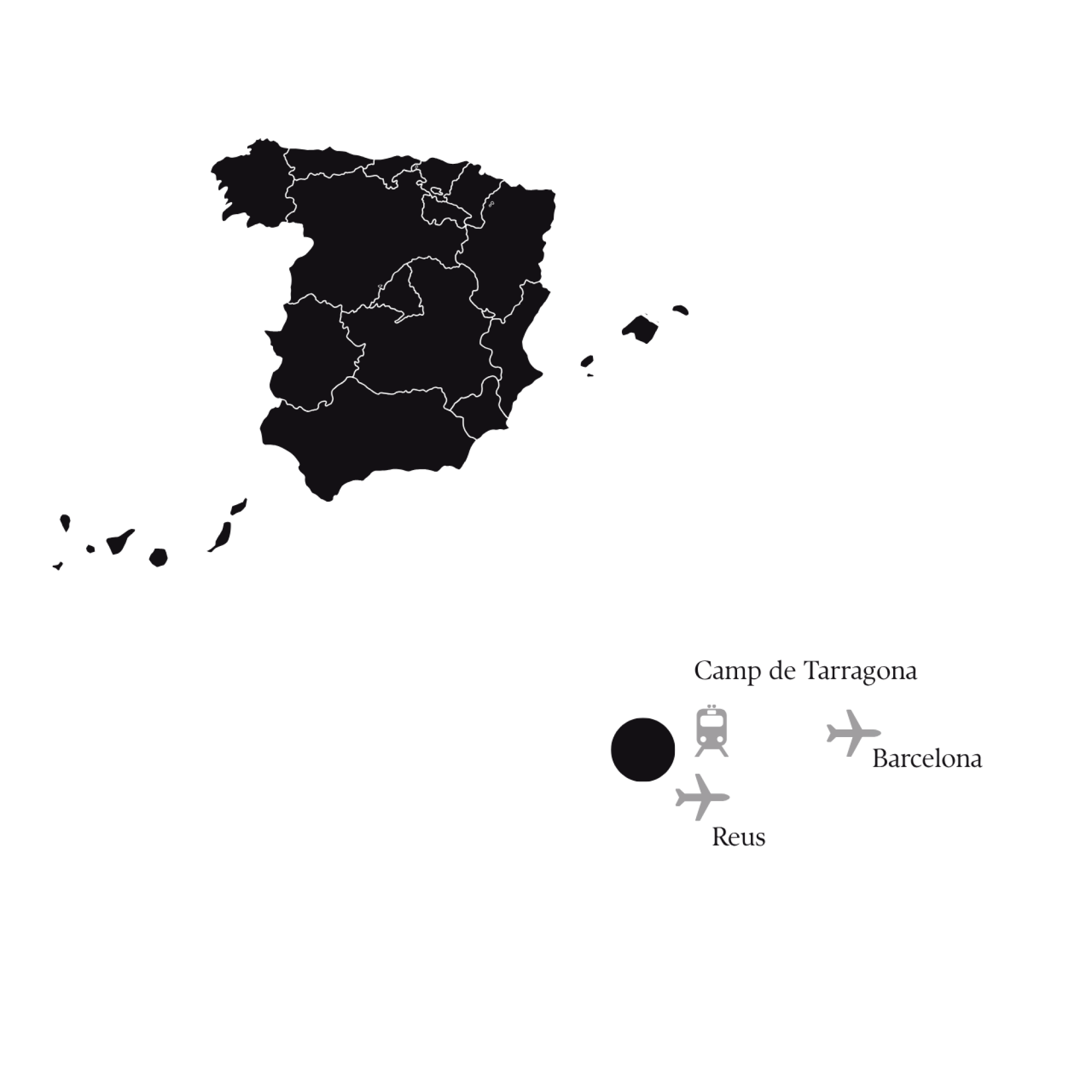 Priorat Mapa